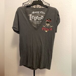 Motor City short sleeve skull shirt size XL